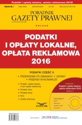 eBook PODATKI 2016/7 Podatki i opłaty lokalne, opłata reklamowa 2016 - INFOR PL SA
