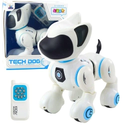 Piesek interaktywny robot pilot światło dźwięk - Leantoys