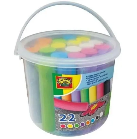 Kreda chodnikowa wiaderko 22szt - SES