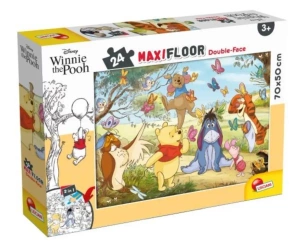 Puzzle podłogowe dwustronne Maxi 24 Kubuś Puchatek - Lisciani