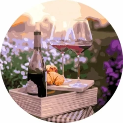 Malowanie po numerach okrągłe - Romans w lawendzie - Twoje Hobby