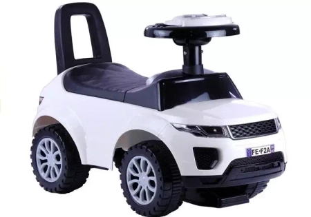 Jeździk dla malucha biały światło dźwięk - Leantoys