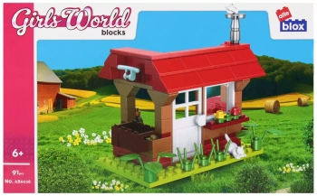 Klocki konstrukcyjne Alleblox Girl Dom 91el 27x17x5 48