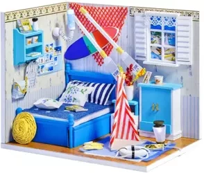 Składany Drewniany Model LED Leo's room - Nice Idea