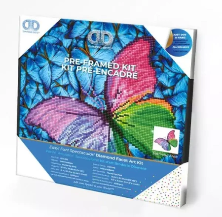 Haft diamentowy Diamond Dotz Różowy motyl DDK5015