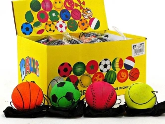 Piłka na gumce 6cm (24szt) - ADAR