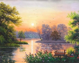 Malowanie po numerach - 40x50cm Pejzaż - Titanum