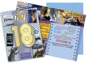 Karnet Urodziny 18 - Kukartka