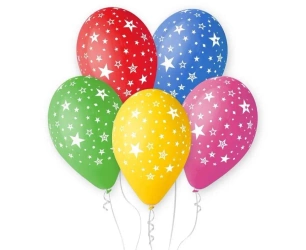 Balony Premium gwiazdki 30cm 5szt - Godan