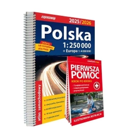 Atlas samochodowy Polska 1:250 000 w.2025/2026 - praca zbiorowa