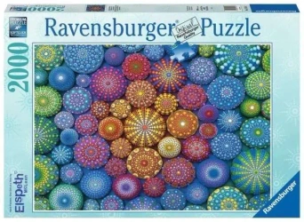Puzzle 2000 Tęczowe mandale - Ravensburger