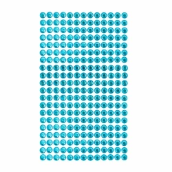 Kryształki samoprzylepne blue 6mm 260szt - Dalprint dpCraft
