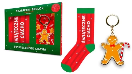 Zestaw skarpetki + brelok Świąteczne Ciacho - Pan Dragon