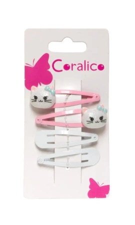 Zestaw spinek z kotkiem - Coralico