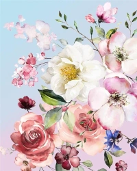 Malowanie po numerach - 40x50cm Kwiaty - Titanum