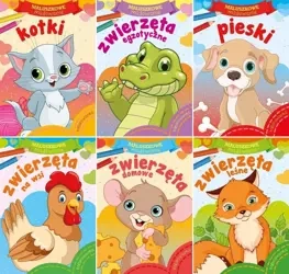 Zwierzęta Maluszkowe malowanie 6w1 Skrzat - praca zbiorowa