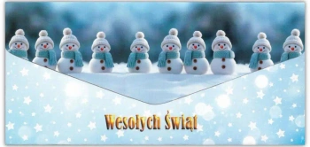 Karnet-koperta Wesołych Świąt - Trend