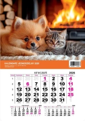 Kalendarz 2026 jednodzielny Milusińscy - O-press