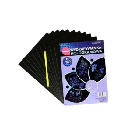 Wydrapywanka hologramowa A5 niebieska - Penword