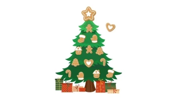 Zestaw kreatywny magnetyczny Choinka Pierniki - Biurfol