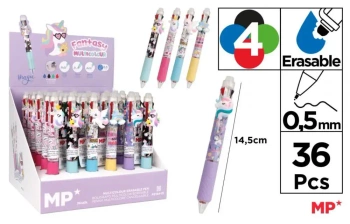 Długopis ścieralny 4-kolorowy Jednorożce (36szt) - MP Main Paper
