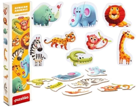 Puzzle Afrykańskie zwierzęta - Cubika