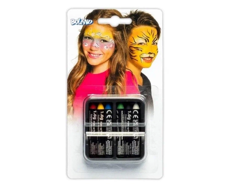 Kredki do twarzy 6 kolorów - Boland