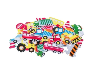 Naklejki z pianki transport 35szt - Brewis