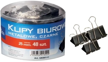 Klipsy biurowe 24szt. GK001-D - Tetis