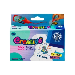 Farby do tkanin Astra Creativo 5x20ml - ASTRA art-pap