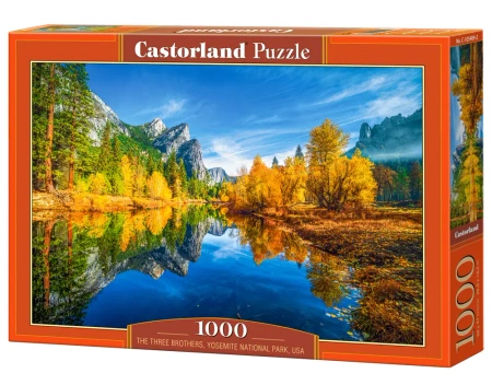 Puzzle 1000 elementów. Trzej Bracia Park Narodowy Yosemite USA - Castor
