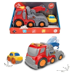 Zestaw autek 2w1 - Dźwig i mini autko - Askato