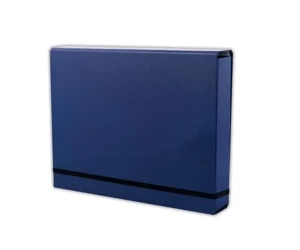 Teczka A4 na gumkę lux Penmate ciemnoniebieska