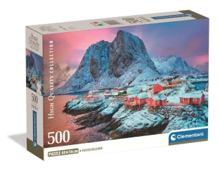 Puzzle 500 Hamnoy Village - Clementoni