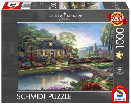 Puzzle PQ 1000 Thomas Kinkade Domek nad strumy G3 - Schmidt