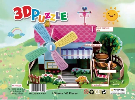 Puzzle 3D 46 Farma - O-press