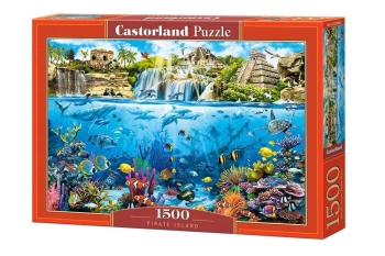 Puzzle 1500 Wyspa Piratów CASTOR - Castorland
