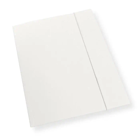 Teczka A4 z gumką biała 300gsm (10szt) - Penword