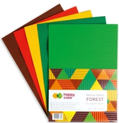 Tektura falista A4/5K mix Forest HAPPY COLOR - GDD