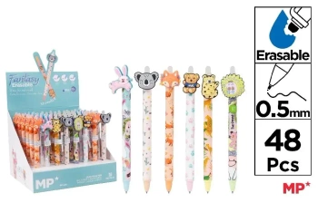 Długopis ścieralny 0,5mm królik koala lis (48szt) - MP Main Paper