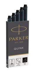 Naboje z atramentem Quink czarne 5szt - Parker