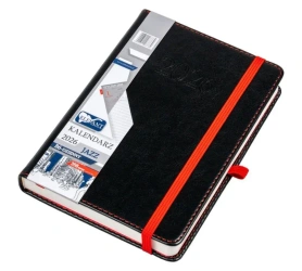 Kalendarz 2026 B6 dzienny Jazz czarny - praca zbiorowa