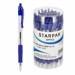 Długopis automatyczny grip niebieski (36szt) - STARPAK