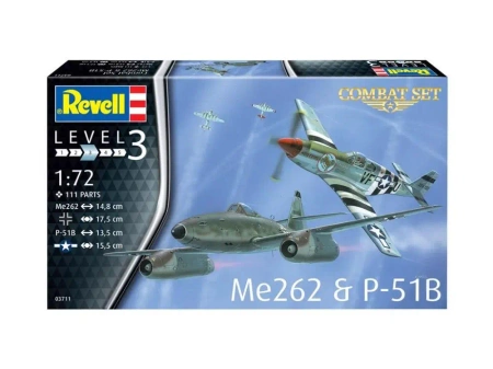 Samolot 1:72 Me 262 & P-51B - Revell