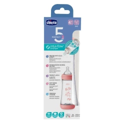Butelka antykolkowa Perfect5 girl 300ml 4m+ - Chicco