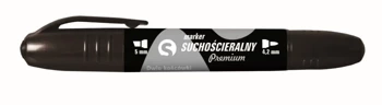 Paczka Marker suchościeralny premium czarny 12 sztuk - Tetis