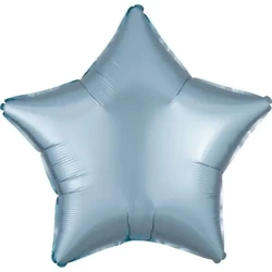 Balon foliowy Lustre Pastel niebieski gwiazda 48cm - Amscan