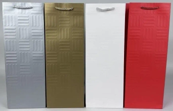 Torebka prezentowa na butelkę MIX - Kalpol