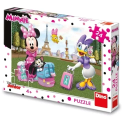 Puzzle Myszka Minnie w Paryżu 24el - Dino Toys