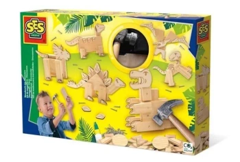 Zestaw stolarski Dinozaury - SES